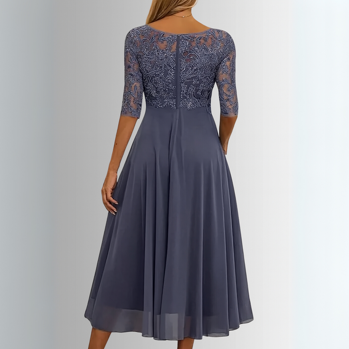 Smeralda Lace A-Line Midi Dress