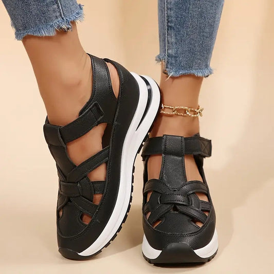 Alpaide Open Toe Platform Sandals
