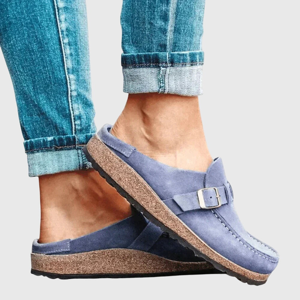 Jimena Buckle Strap Mule Clogs