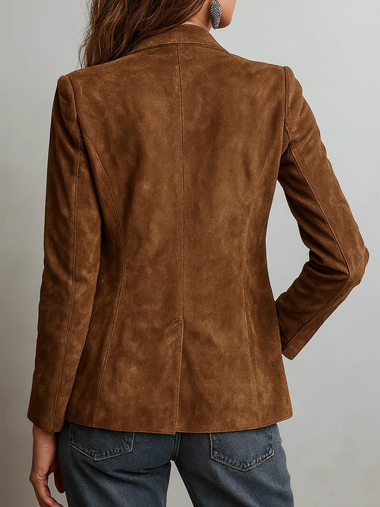 Eadgyth Button-Down Napped Blazer