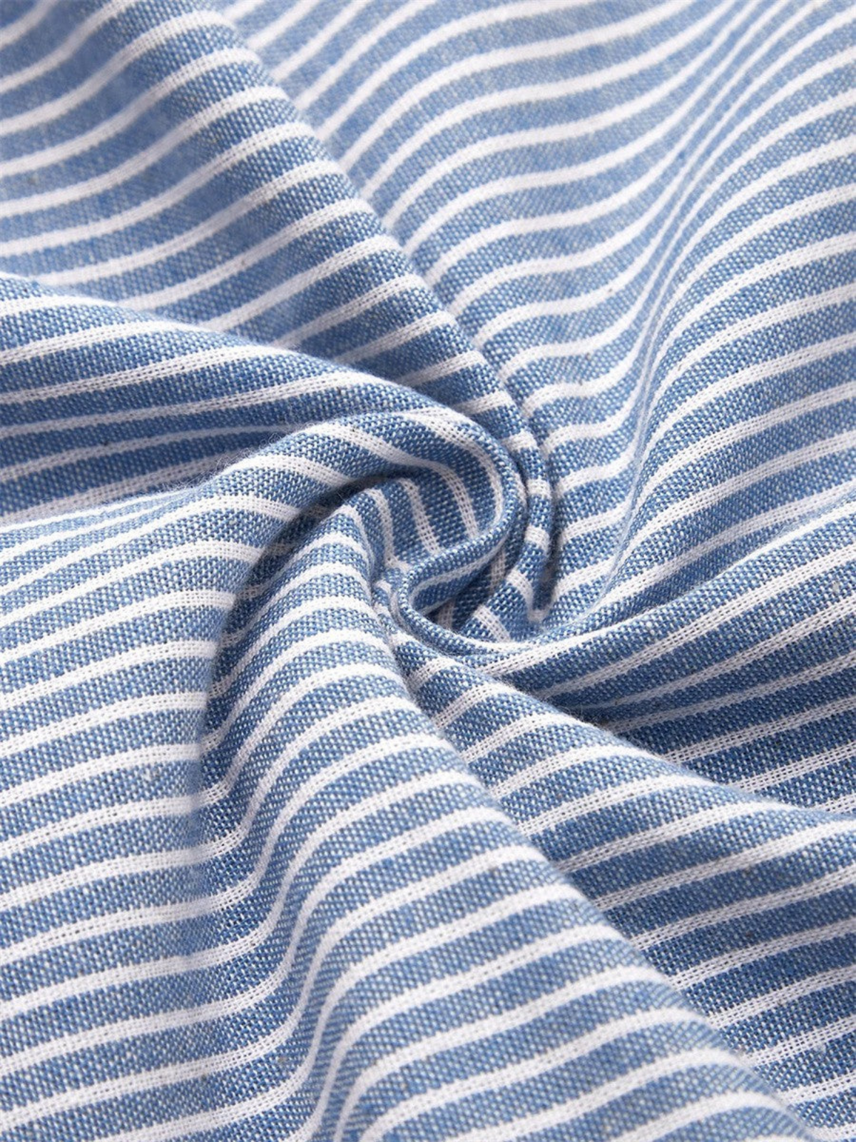 Denise Striped Button-Front A-Line Midi Dress