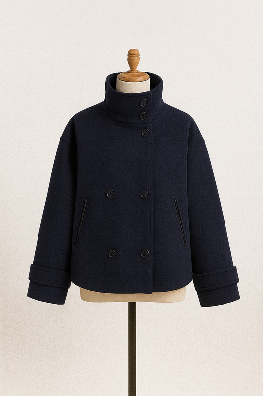 Hereswith Double-Breasted Short Coat