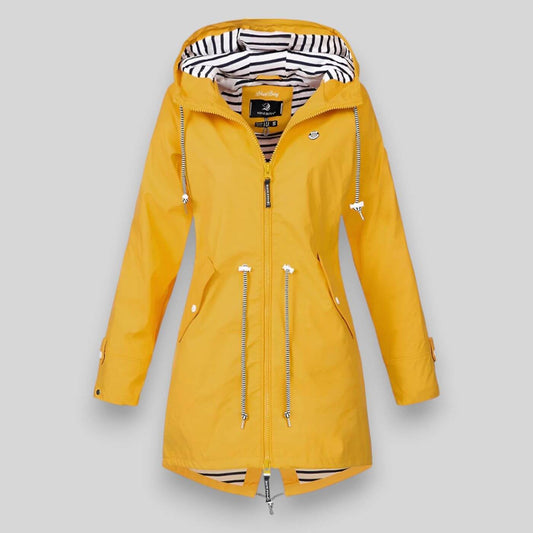Gudrun Hooded Zip-Up Parka Coat