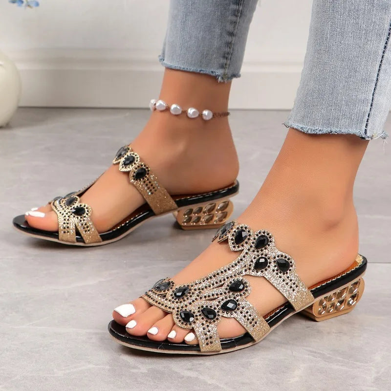 Sarolta Open Toe Embellished Sandals