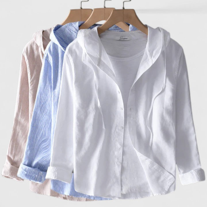 Dodane Hooded Button-Down Shirt