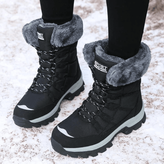 Bogumila Lace-Up Faux Fur Lined Winter Boots