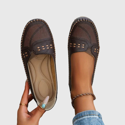 Vierna Perforated Slip-On Loafers