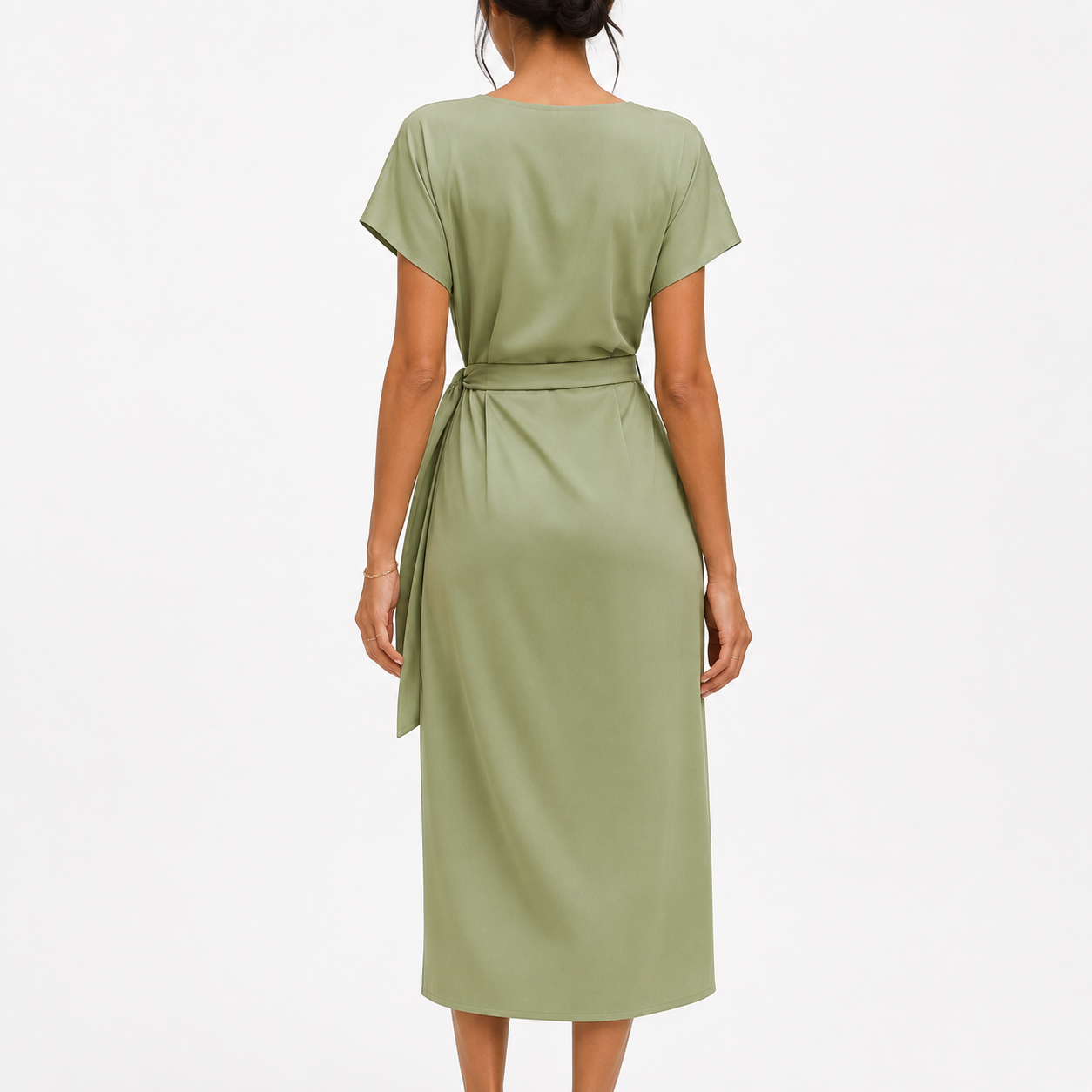 Seraphina Elegant Wrap Midi Dress