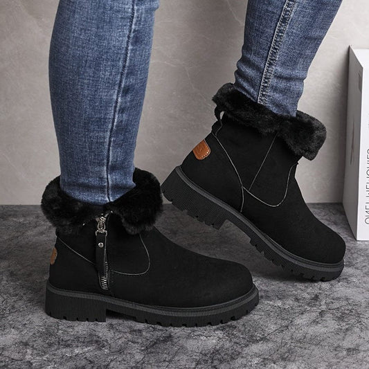 Guillemette Lug Sole Ankle Boots for Autumn, Side Zip