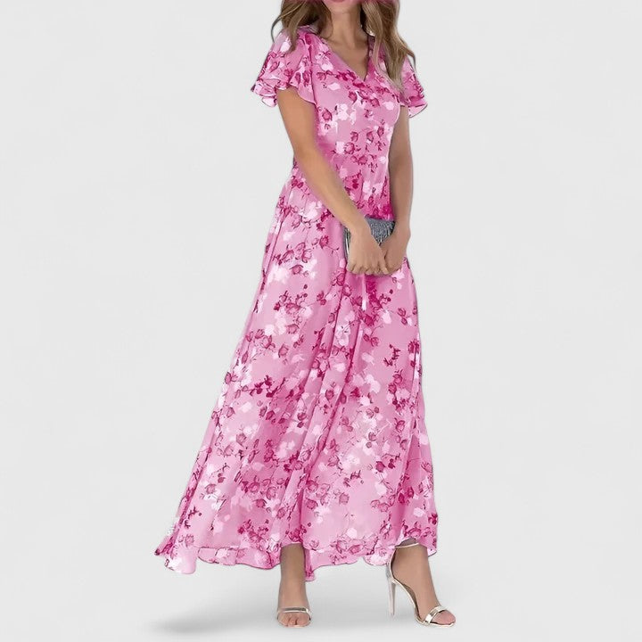 Cliona Floral Maxi Wrap Dress