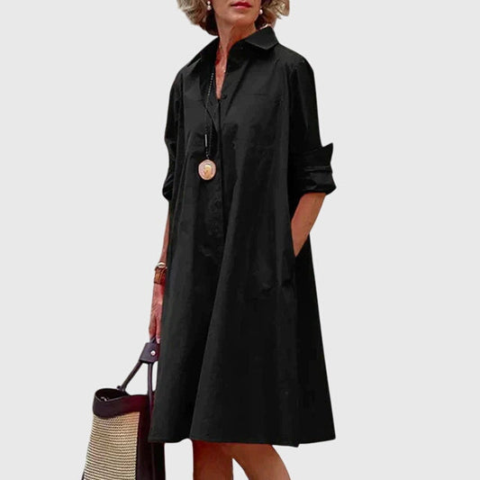 Ioana Midi Shirt Dress with Pockets