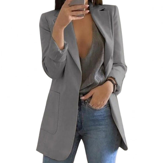 Dyonise Oversized Blazer with Welt Pockets