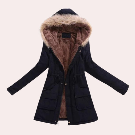 Richolda Hooded Parka with Faux Fur Trim