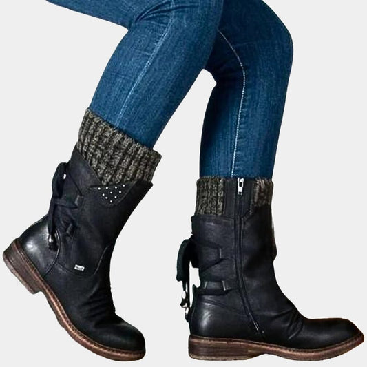 Zelande Lace-Up Snow Boots for Cold Days