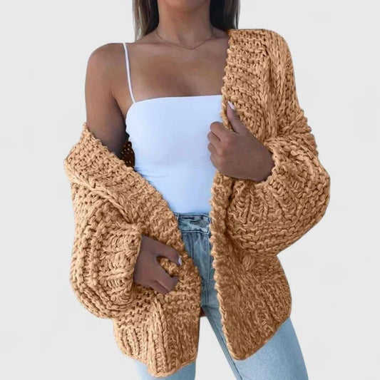 Gunnora Chunky Knit Oversized Cardigan