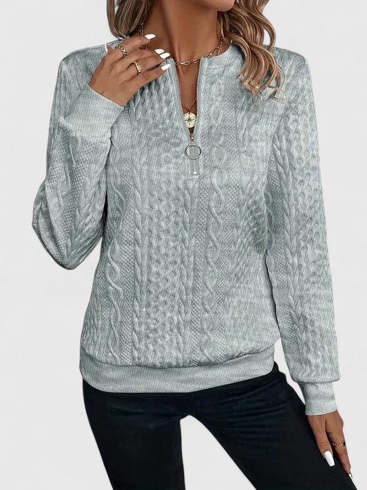 Aalisoun Cable Knit Sweater in Neutrals