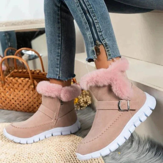 Aldegonde Fur-Lined Ankle Boots for Winter, Zip-Up