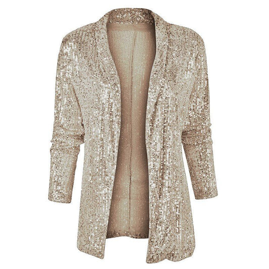 Ysoline Sequin Long Cardigan for Nights Out