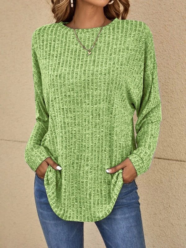 Sibyl Ribbed Knit Jumper with Long Sleeves