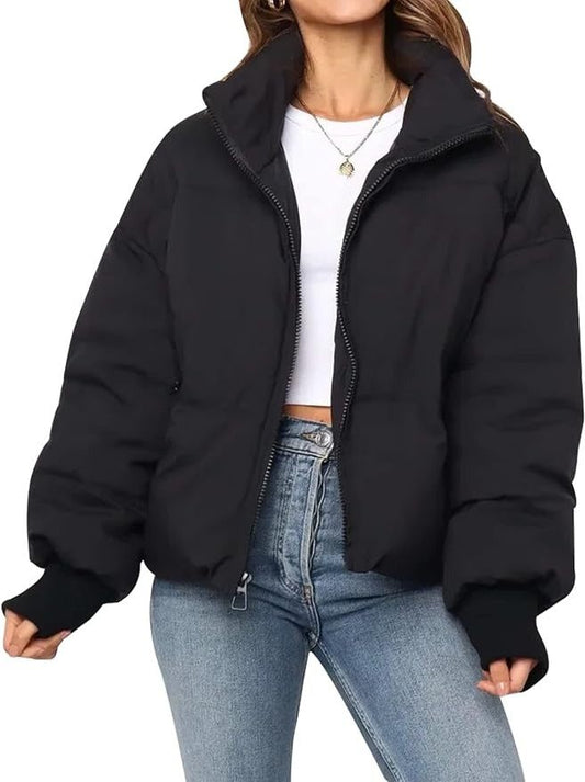 Liegarde Cropped Puffer Jacket with Zip