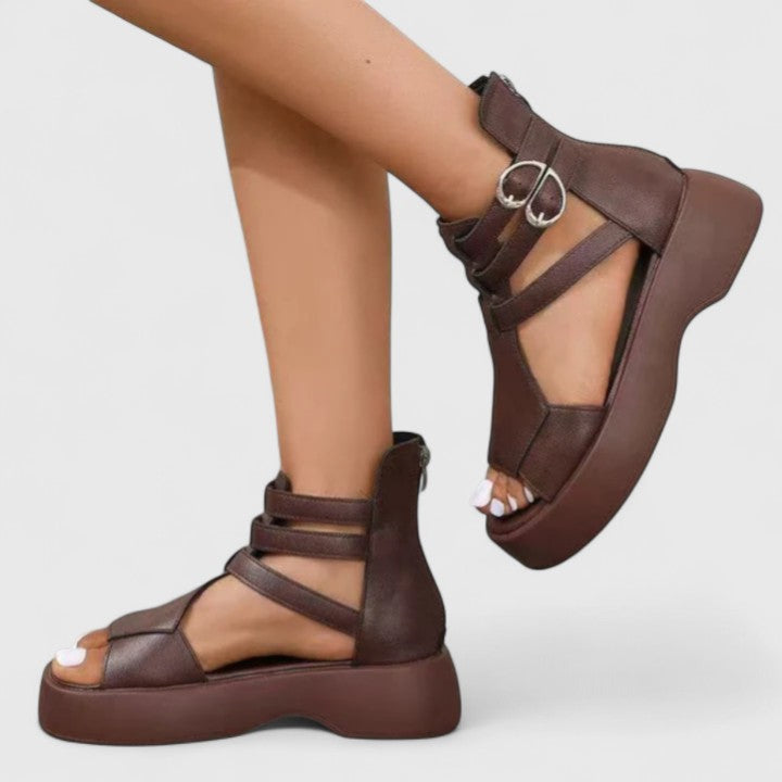 Iseut Platform Open Toe Strappy Sandals