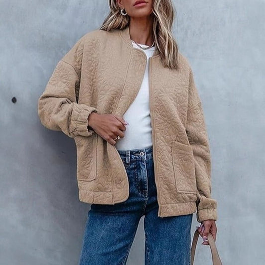 Cassandra Floral Quilted Bomber Jacket