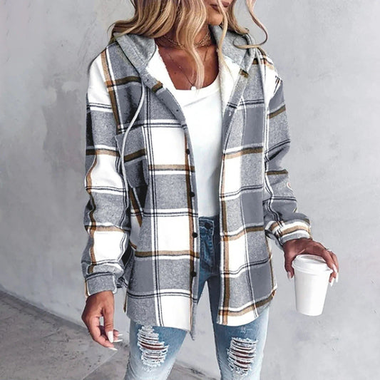 Jacquette Plaid Oversized Cardigan