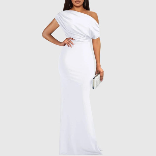 Eleonore One-Shoulder Maxi Gown for Galas & Weddings