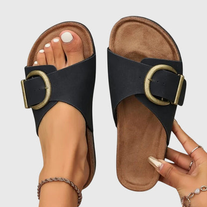Nolwenne Open Toe Buckle Strap Sandals