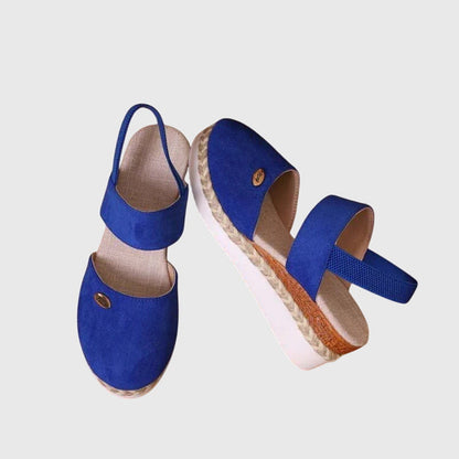 Jausserande Slingback Platform Espadrille Sandals