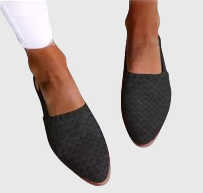 Kunigonde Woven Open Toe Loafers