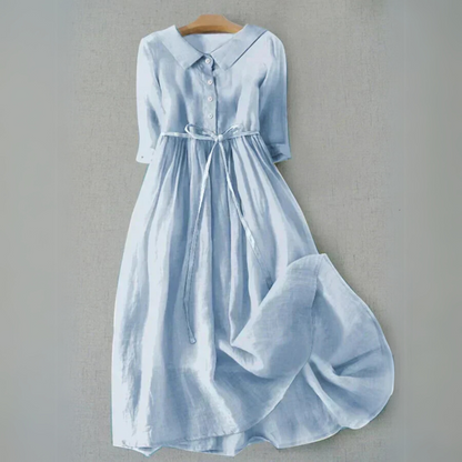 Valgerd Collared Button-Down Midi Dress
