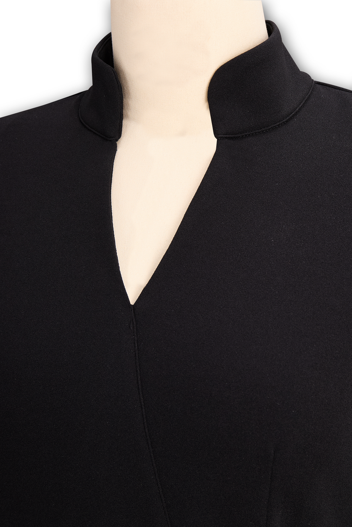Onenn Belted V-Neck Long Sleeve Midi Dress