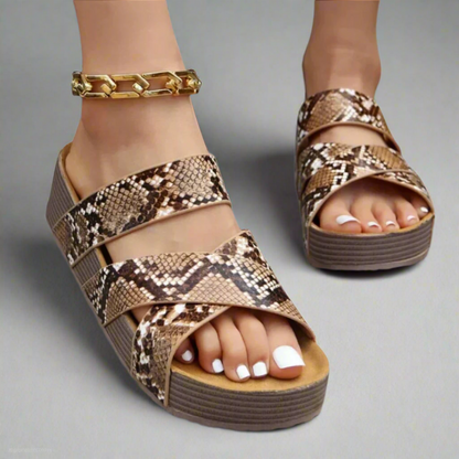 Onneca Woven Platform Sandals