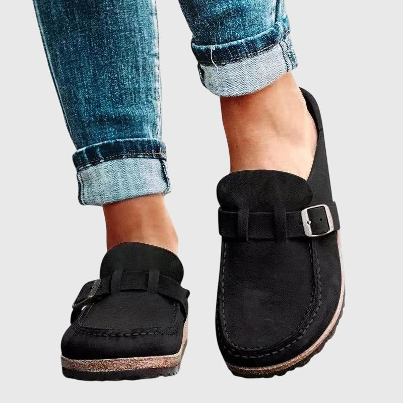 Jimena Buckle Strap Mule Clogs