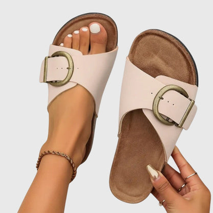 Nolwenne Open Toe Buckle Strap Sandals