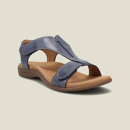 Haremburge Open Toe Velcro Strap Sandals