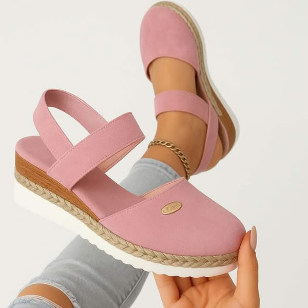 Jausserande Slingback Platform Espadrille Sandals