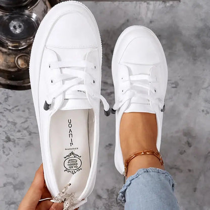 Nichole Lace-Up Canvas Sneakers