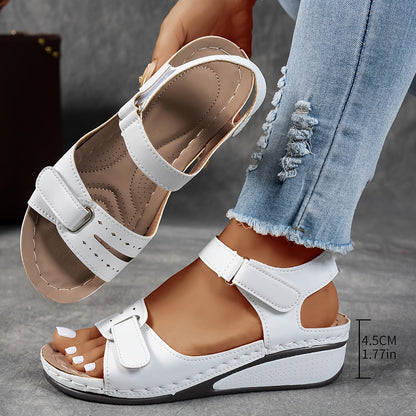 Fidelma Platform Wedge Sandals with Open Toe