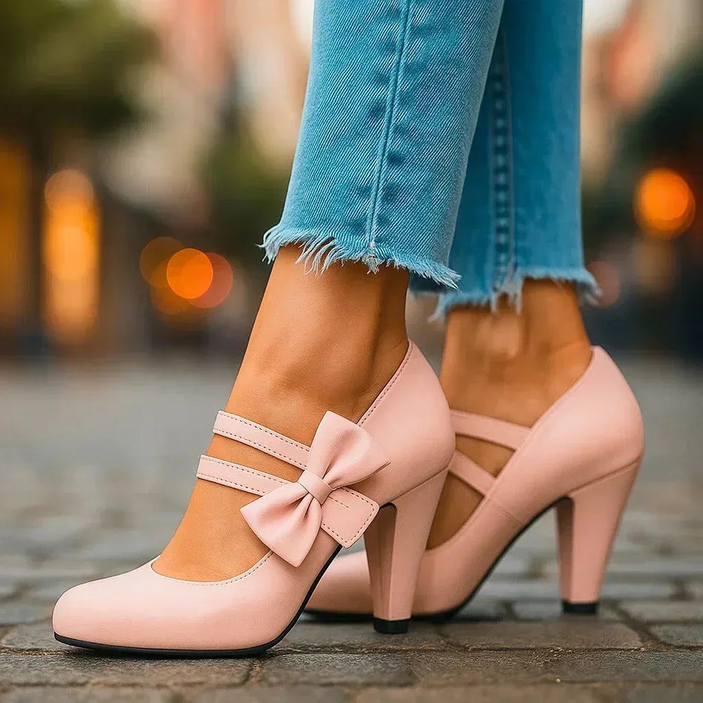 Aoibheann Mary Jane Block Heel Pumps