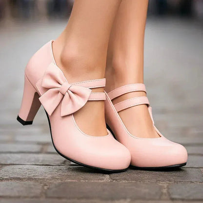 Aoibheann Mary Jane Block Heel Pumps