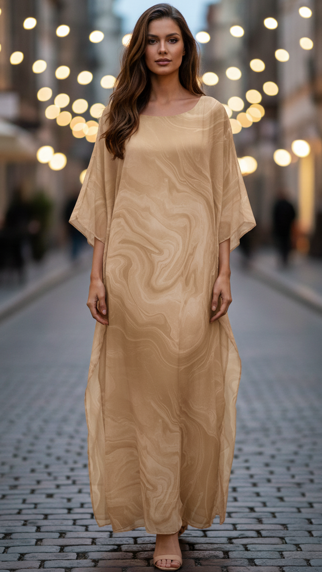 Tijana Wedding Guest Maxi Dress with Batwing Sleeves