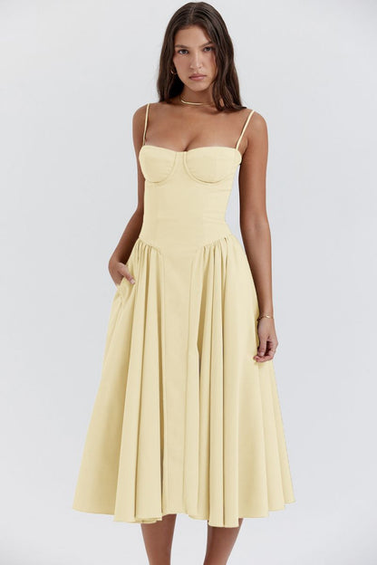 Milica Wedding Guest A-Line Midi Dress