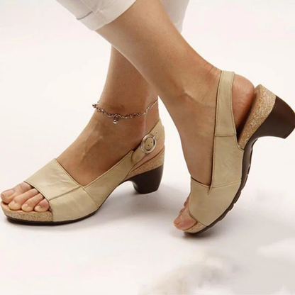 Senait Block Heel Slingback Sandals