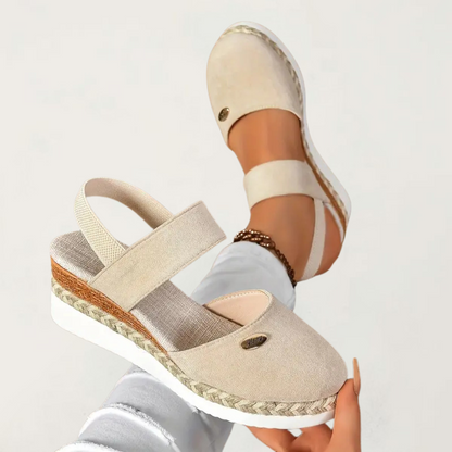 Jausserande Slingback Platform Espadrille Sandals