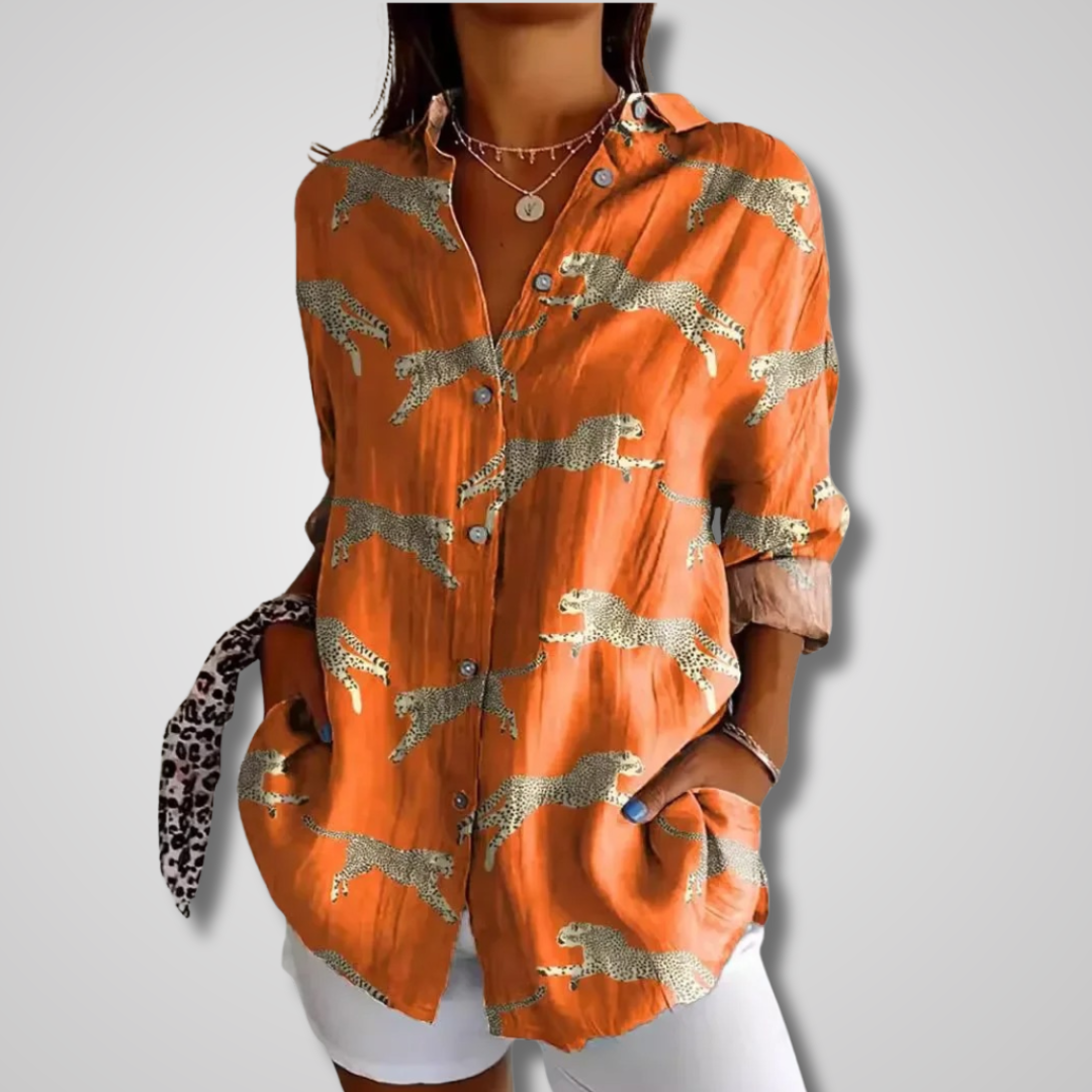 Briallen Vintage Relaxed Floral Shirt