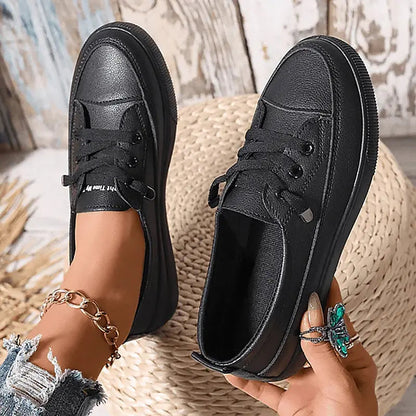 Nichole Lace-Up Canvas Sneakers