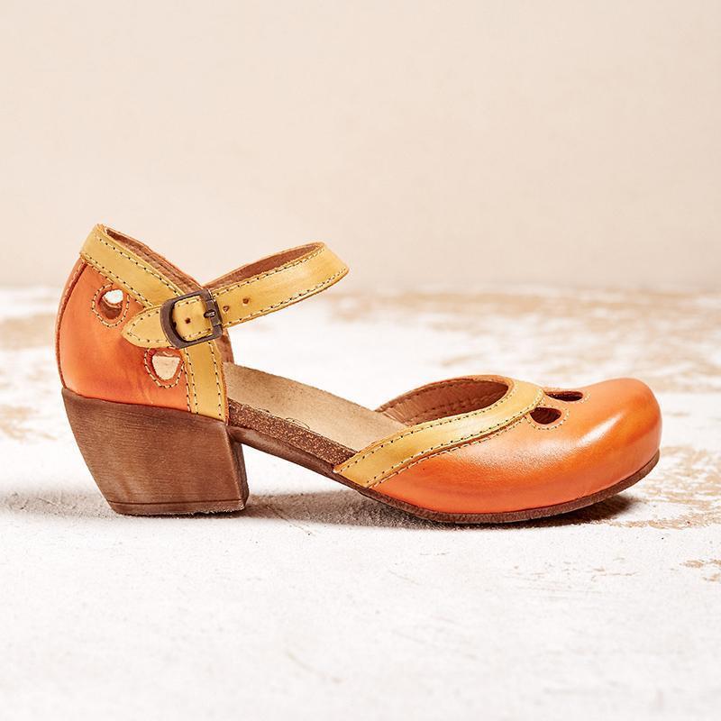 Eirene Ankle Strap Mary Jane Flats