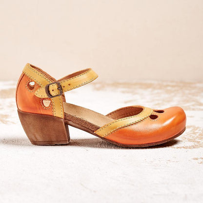 Eirene Ankle Strap Mary Jane Flats